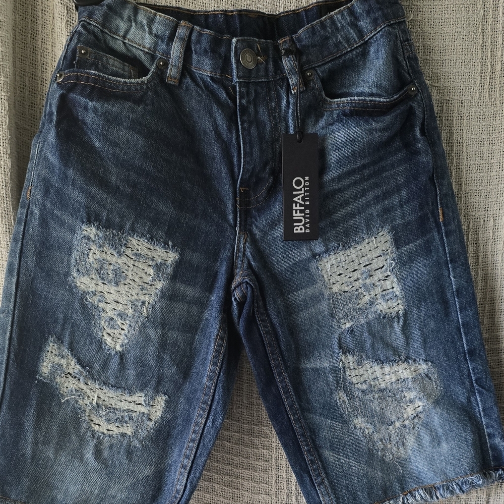 Buffalo David Bitton Distressed Denim Shorts
